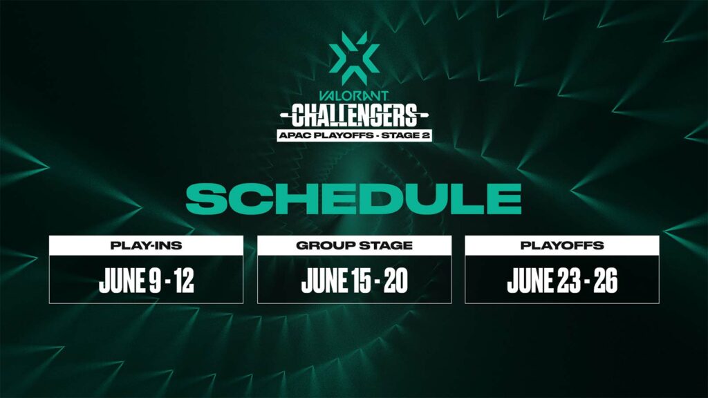 Vct Apac Stage Challengers Playoffs Schedule Results Teams Where