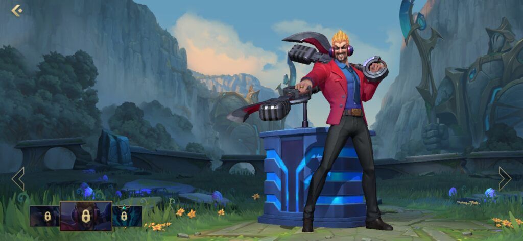 Primetime Draven skin in Wild Rift