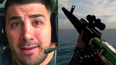 NICKMERCS and his MG82 class in Call of Duty: Warzone