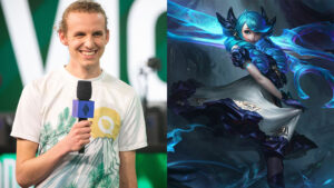 Side by side of Licorice of FlyQuest and Gwen of League of Legends
