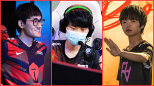 Top Esports Karsa, FunPlus Phoenix Doinb, and Rare Atom iBoy