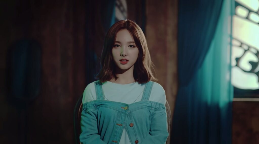 Download Twice Nayeon With Neon Signs Wallpaper | Wallpapers.com