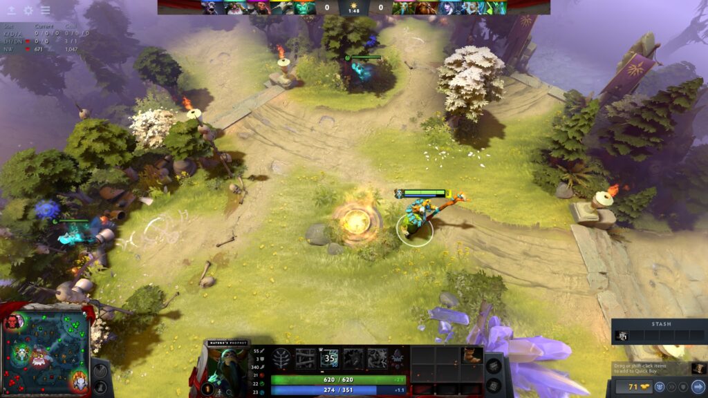 Dota 2 campos de bloqueo