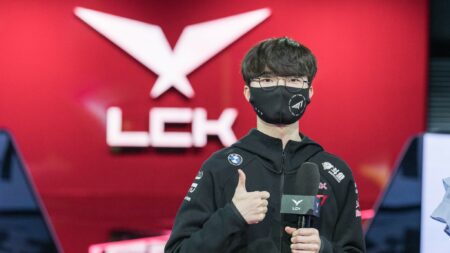 Faker at POG interview during Week 5 of 2021 LCK Summer