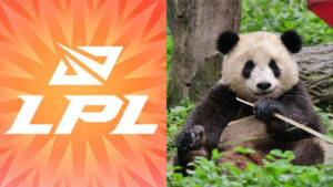 LPL logo and Giant Panda the league adopted