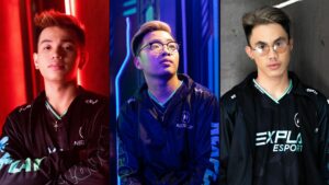 Mobile Legends: Bang Bang Professional League PH Season 8 Nexplay EVOS players Renejay, Yawi, and H2wo