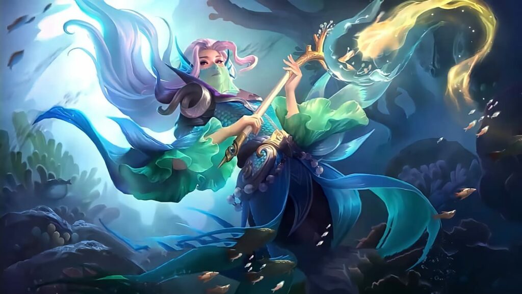 Mobile Legends: aspecto Bang Bang Starlight para agosto, sacerdotisa sirena Luo Yi