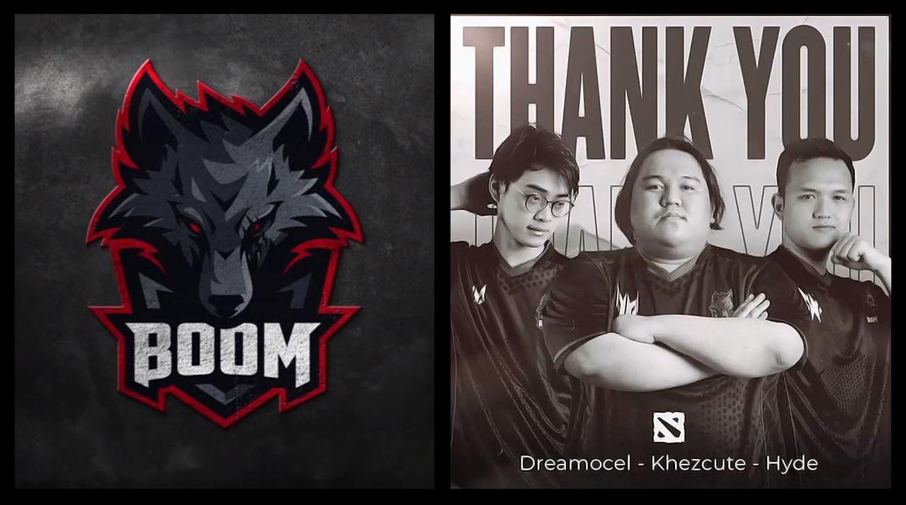 BOOM Esports phát hành Khezcute, Dreamocel và Hyde khỏi danh sách Dota 2 của mình