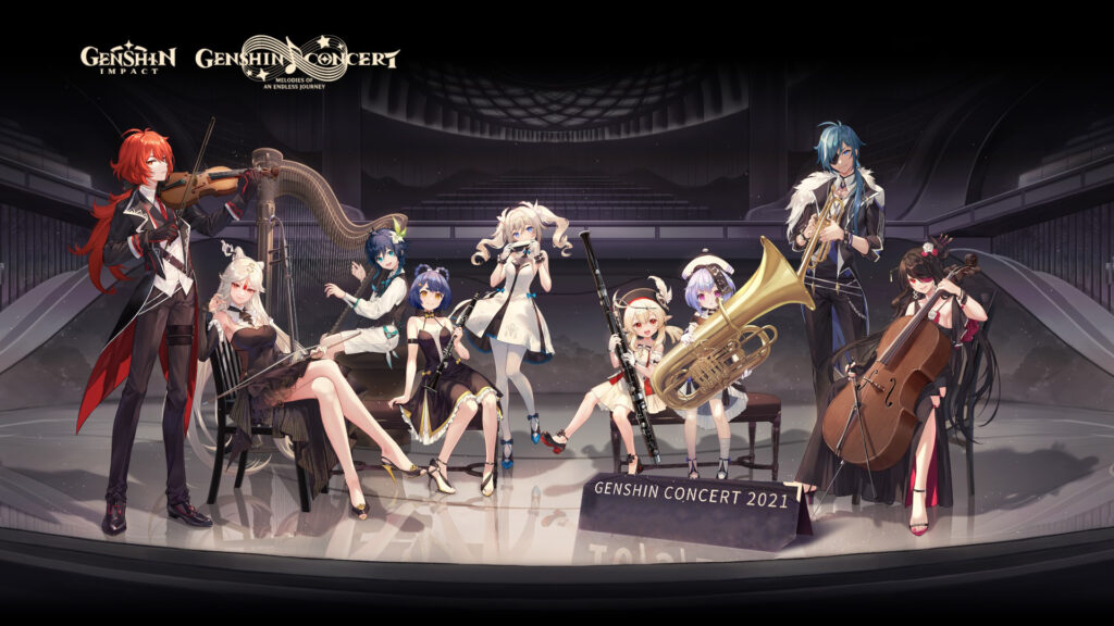 Official character graphic of Genshin Concert 2021