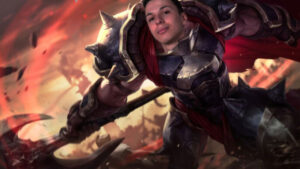 Fnatic risked it all on off-meta Jarvan and Darius to qualify for Worlds 2021 Fnatic top laner Adam photoshopped onto LoL champion Darius