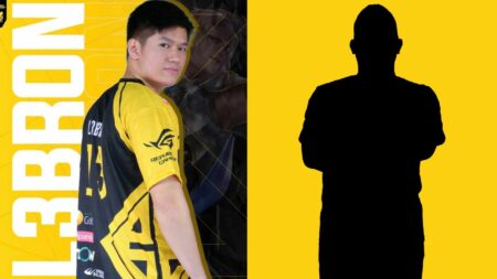 Mobile Legends: Bang Bang MPL PH Season 8 Bren Esports player L3bron with silhouette