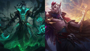 League of Legends: Wild Rift support champions Thresh and Rakan