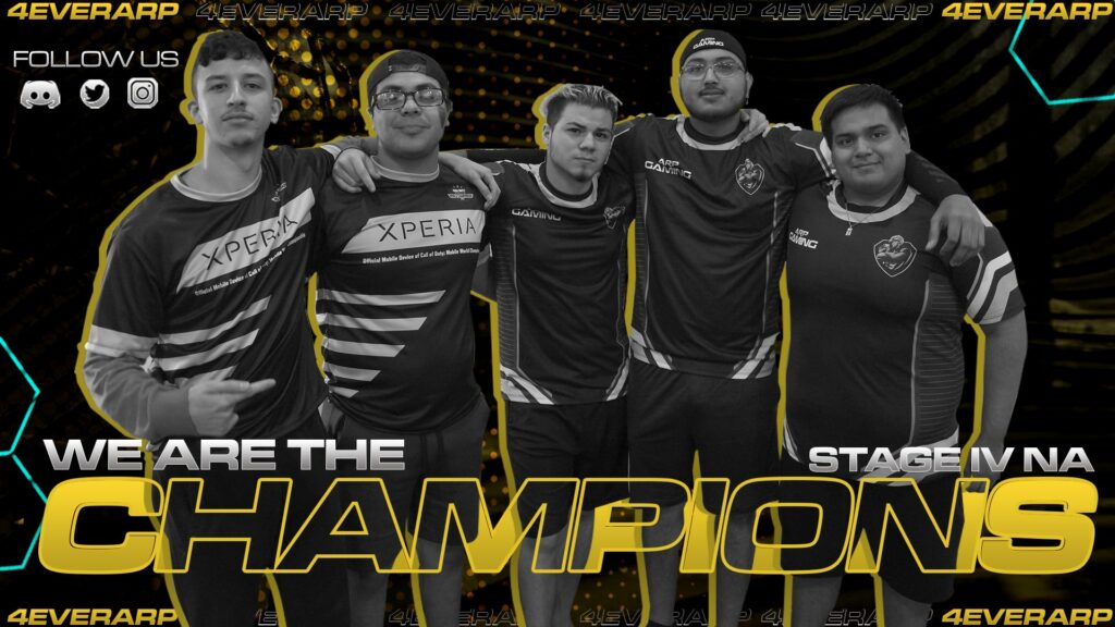 JesusSaves leads ARP Gaming to win Call of Duty: Mobile North America Regional Playoffs ARP Gaming as Call of Duty: Mobile champions of the Stage IV NA Regional Playoffs