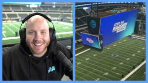 TimTheTatman next to Dallas Cowboys Jumbotron