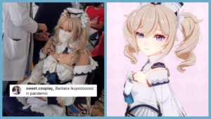 Barbara cosplayer encourages you to get vaccinated in such a wholesome way Genshin Impact, Barbara cosplay, COVID-19 vaccine