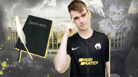 Team Spirit's Miposhka and his Death Note at TI10.