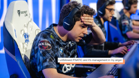 League of Legends player Bwipo expresses his frustration at Fnatic's management.