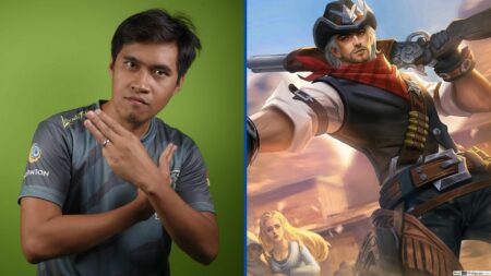 Mobile Legends: Bang Bang Philippine streamer ChooxTv and hero, Clint