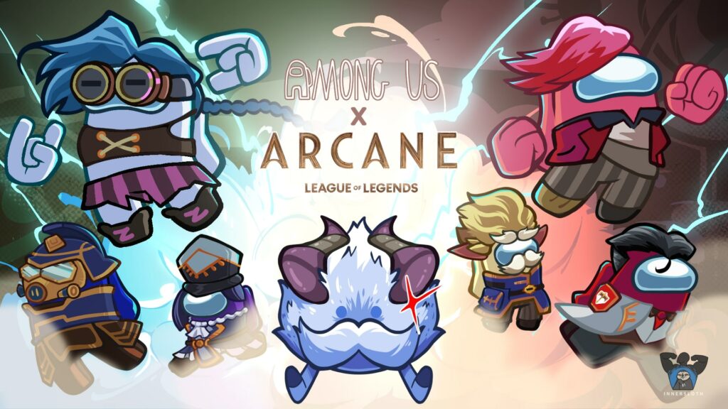 Arcane and Among Us collaboration: Release date, champions, cosmetics
