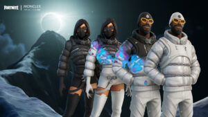 Reactive outfits from the Fortnite x Moncler collaboration