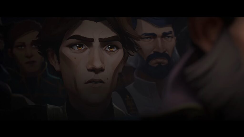 League of Legends champion Jayce appearing in Arcane Act 1 Episode 2