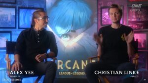 Arcane creators and executive producers Alex Yee and Christian Linke