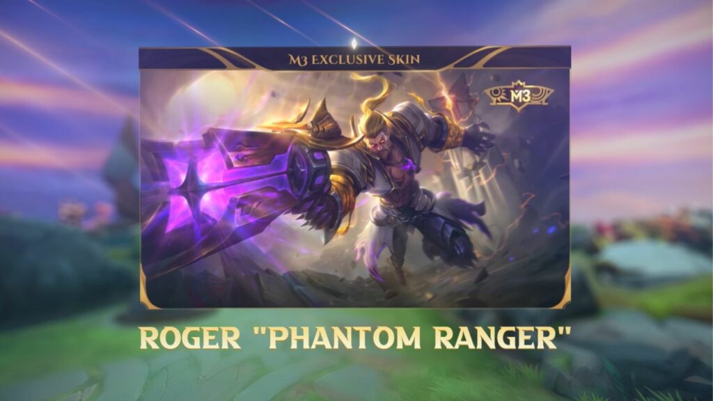 Mobile Legends: Bang Bang M3 battle pass exclusive skin, Phantom Ranger Roger