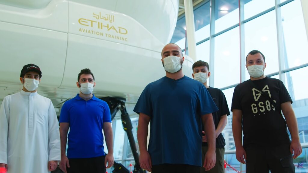 The Nigma Galaxy team at Etihad Airways training center