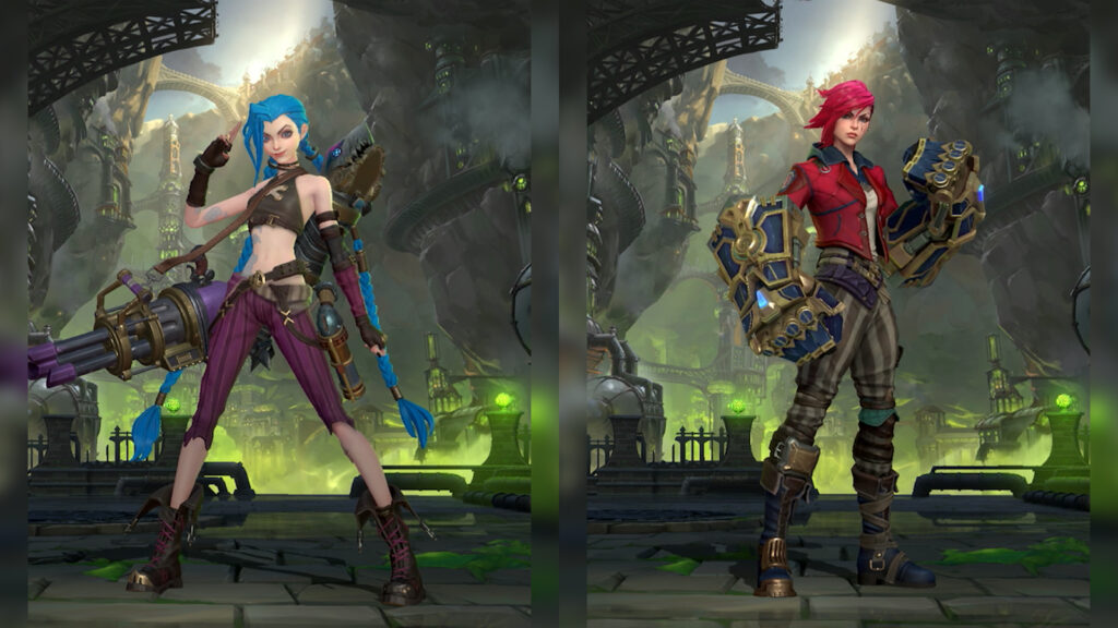 Arcane Jinx and Vi skins to be given out free for LoR's 2nd