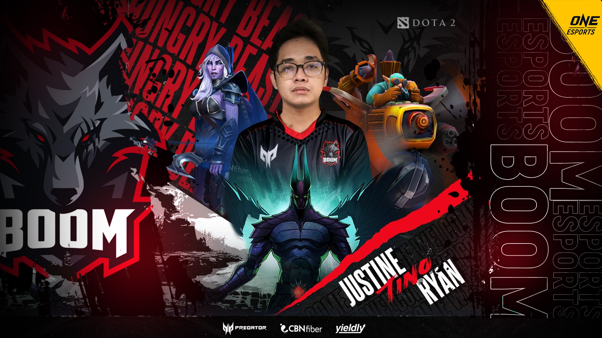 Tino คือผลงานชิ้นสุดท้ายของบัญชีรายชื่อ Dota 2 ของ BOOM Esports