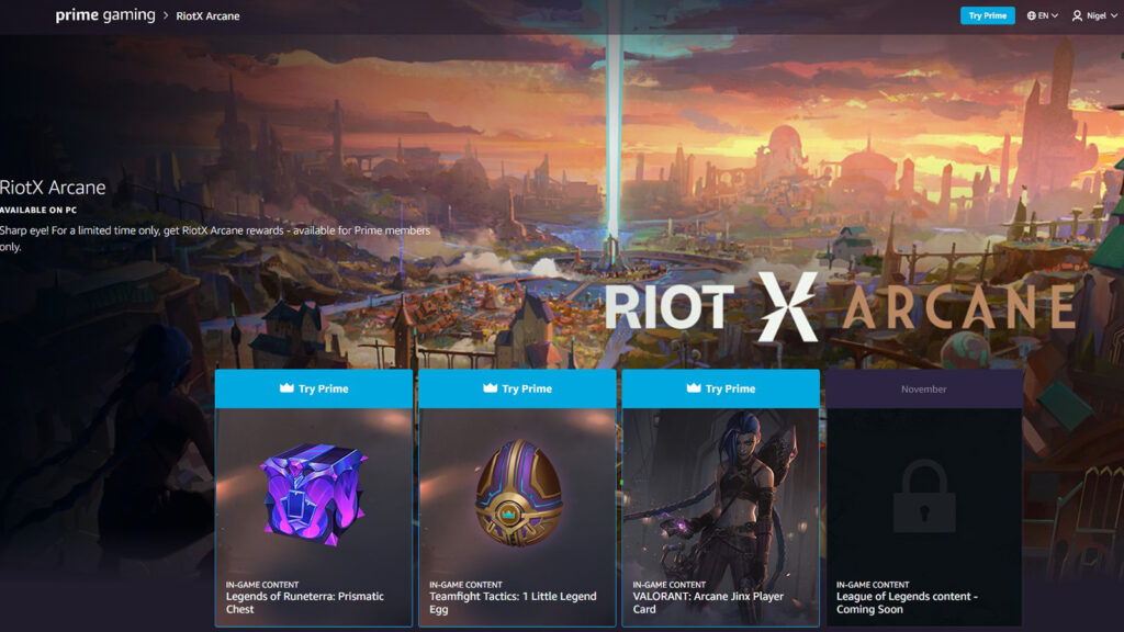 Riot brings Valorant loot, LoL Prime Gaming goodies, and more for