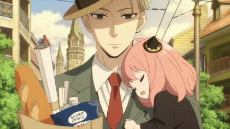 Spring 2022 anime: Loid and Anya Forger in the Spy x Family anime