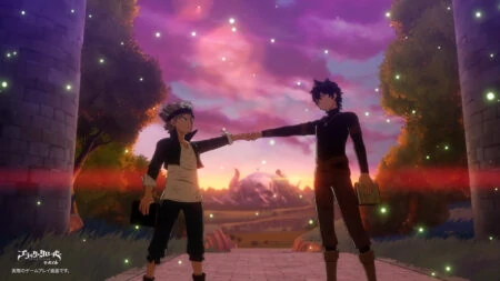 Yuno and Asta in the Black Clover mobile game