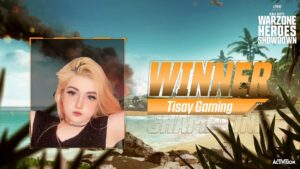 Winner Tisay of Day 2 of ONE Esports Warzone Heroes Showdown