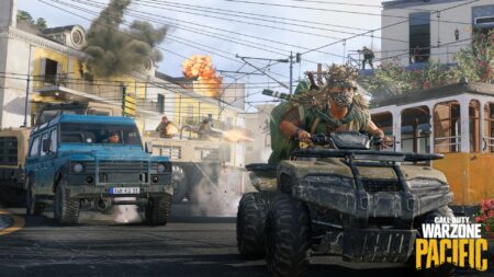 Official splash art featuring vehicles for Call of Duty Warzone Pacific