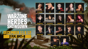 Featured streamers at the ONE Esports Warzone Heroes Showdown