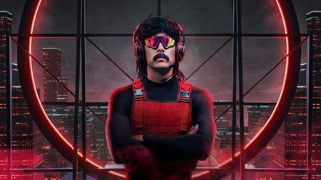 Dr DisRespect posing with arms folded
