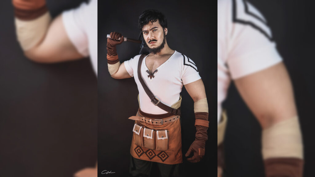 El príncipe De Guzmán y su cosplay de Wagner de Genshin Impact.