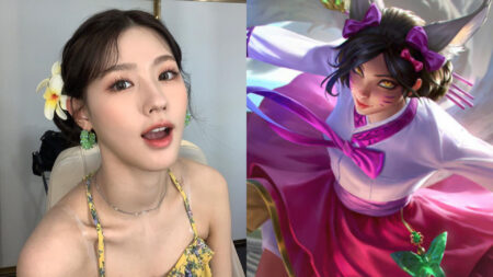 (G)I-DLE Miyeon dresses up as Dynasty Ahri in a special League of Legends video.