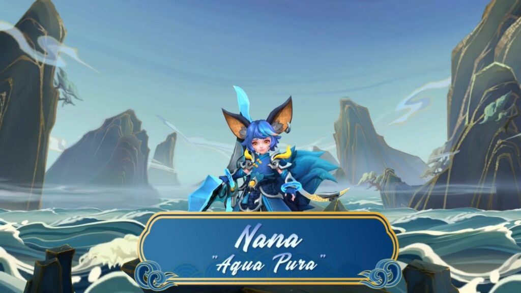 Skin collector Aqua Pura Nana hadir dengan kekuatan naga biru | ONE ...