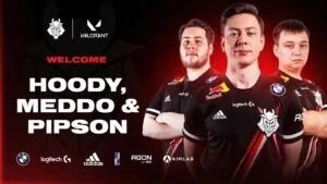 G2 Esports signs Meddo, hoody, and pipsoN for the VCT 2022 season