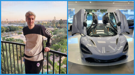 xQC and his brand new McLaren 720S