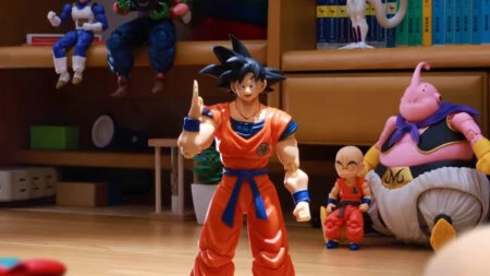 Last pose of Goku in Animist's stop motion clip