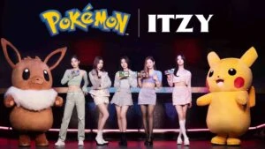 Official announcement photo of Itzy x Pokemone collaboration