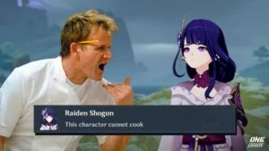 Gordon Ramsay and Genshin Impact's Raiden Shogun