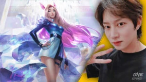 League of Legends champion Ahri and Super Junior's Heechul