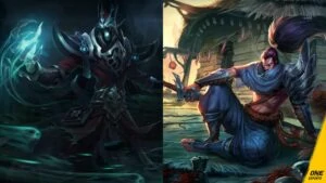 League of Legends champions Karthus and Yasuo