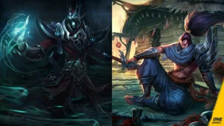 League of Legends champions Karthus and Yasuo