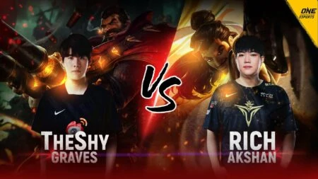 TheShy on Graves takes on Rich's Akshan in a 1v1
