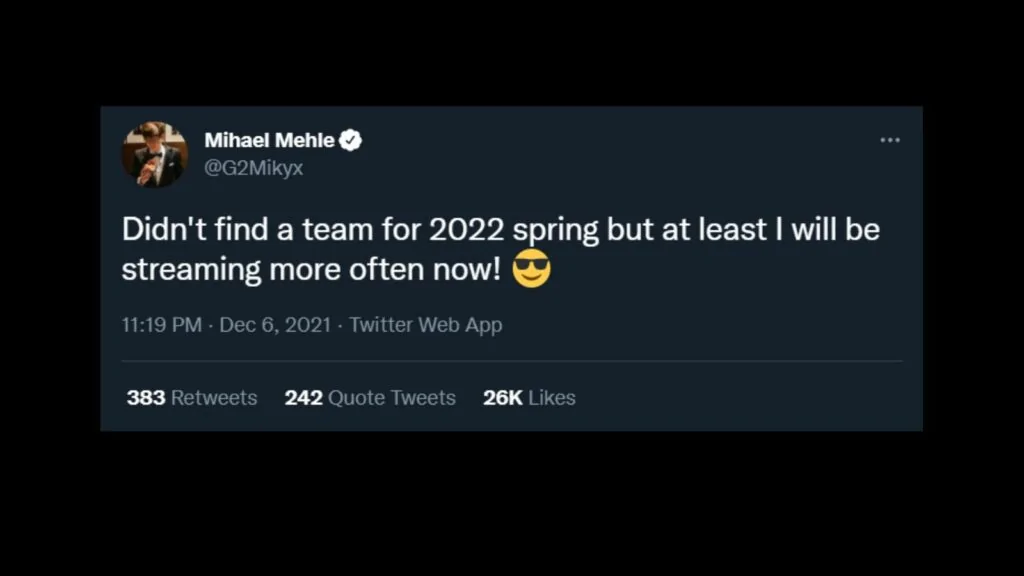 Excel Esports signs Mikyx as their starting support Mikyx tweet before start of LEC Spring Split 2022